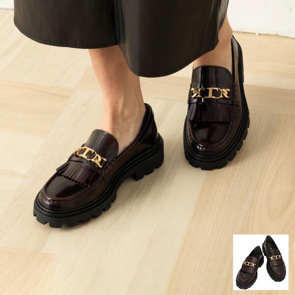 トッズ ローファー オックスフォード ワインレッド レディース TODS
