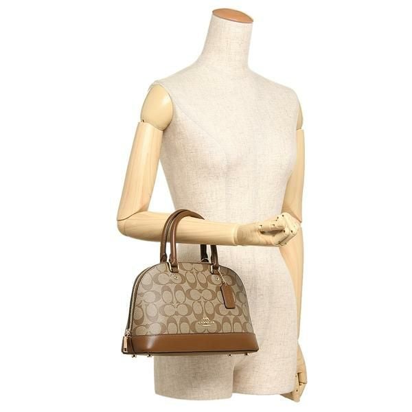 コーチ バッグ COACH F27583 IME74 ミニ シエラ サッチェル レディース ハンドバッグ ショルダーバッグ カーキ/サドル2 詳細画像