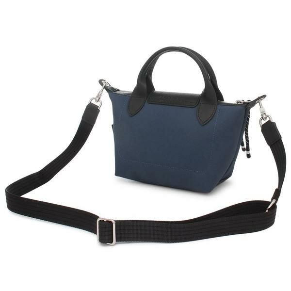 【あお】ロンシャン  斜めがけ　ポシェット　ショルダー　黒色 ロンシャン LONGCHAMP ハンドバッグ ショルダーバッグ プリアージュ