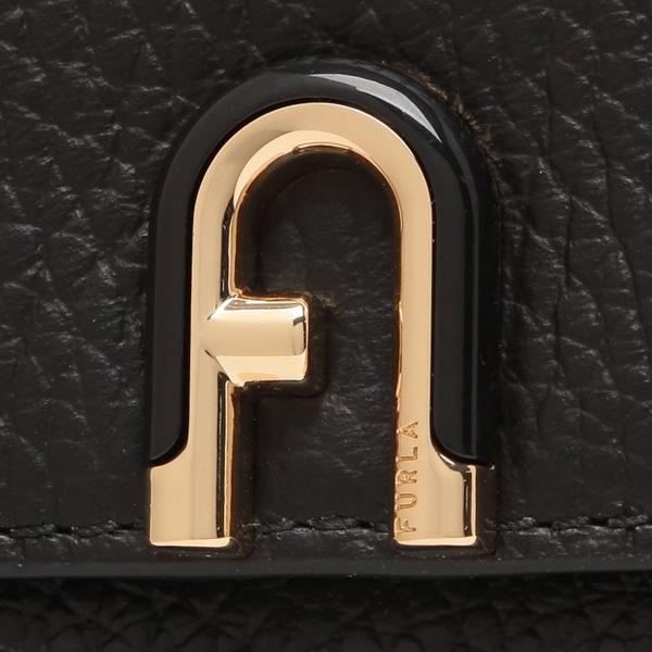 フルラ 三つ折り財布 イデア S ミニ財布 ブラック レディース FURLA