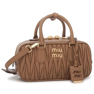 ♡♡ miumiu アルカディ ミニ ブラウン ショルダーバッグ 茶色 miumiu 