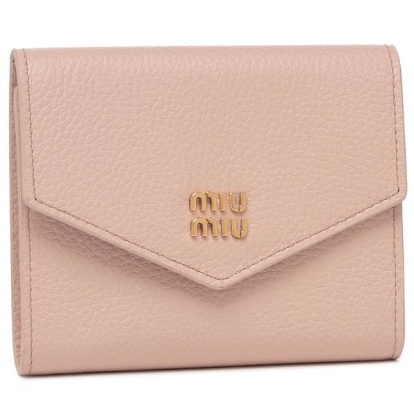 ミュウミュウ 二つ折り財布 ヴィッテロダイノレザー 三つ折り財布