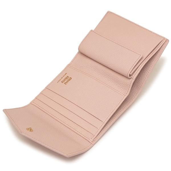 ミュウミュウ 二つ折り財布 ヴィッテロダイノレザー 三つ折り財布
