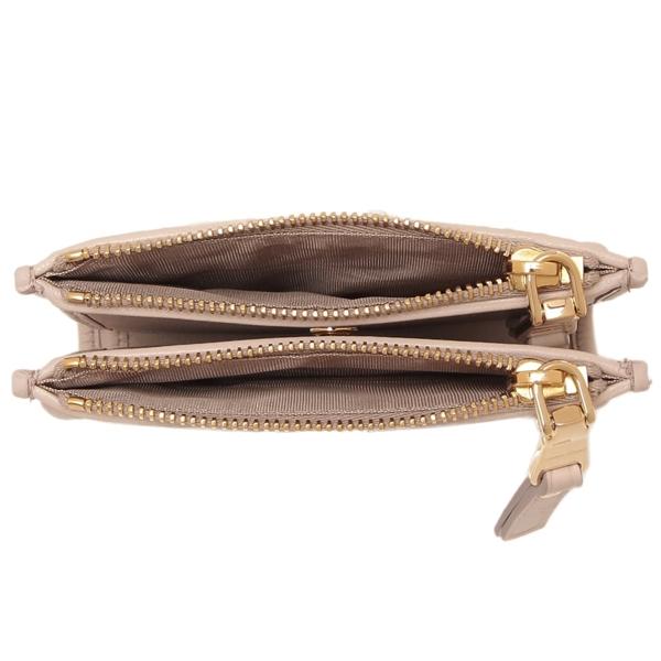 ミュウミュウ 二つ折り財布 マテラッセ ピンク ゴールド レディース