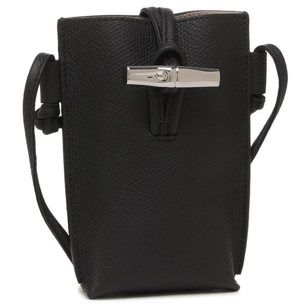 ロンシャン ショルダーバッグ ロゾ フォンポーチ ミニバッグ ブラック