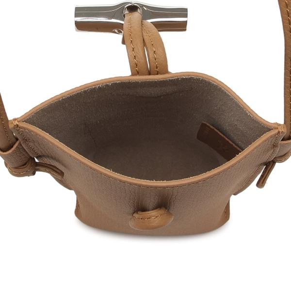 ロンシャン ショルダーバッグ ロゾ フォンポーチ ミニバッグ ブラウン