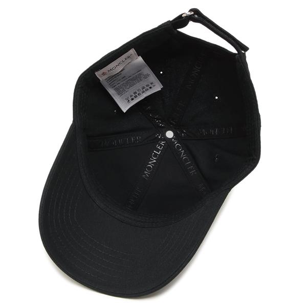 モンクレール キャップ 帽子 ベースボール キャップ ブラック メンズ