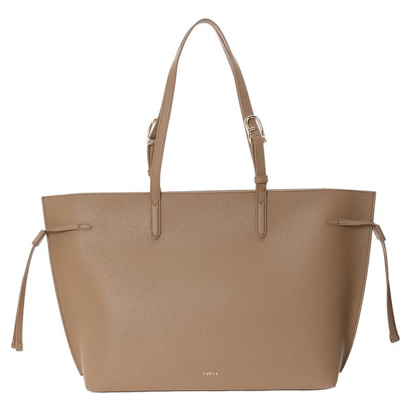 【美品】FURLA テッサ トートバッグ A4 ビジネス スカーフ付き フルラ トートバッグ アヴァ A4対応 ブラウン レディース FURLA