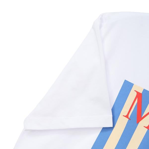 マックスマーラ Tシャツ 2319410132 600 015 ホワイト #XS Max Mara マックスマーラ Tシャツ 半袖 ロゴ クルーネック 刺繍 (Max