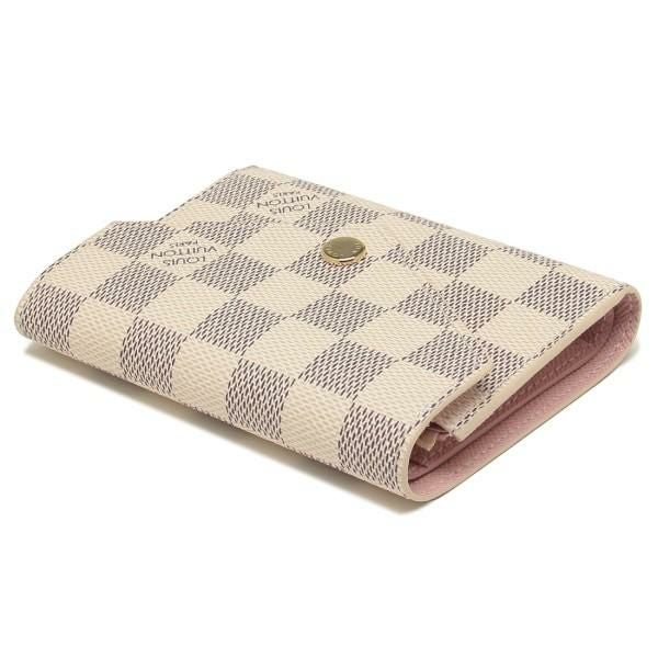 ルイヴィトン 財布 LOUIS VUITTON N64022 ダミエアズール ポルトフォイユ・ヴィクトリーヌ レディース 三つ折り財布 ローズバレリーヌ 詳細画像
