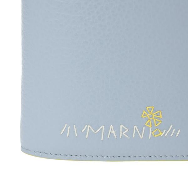 マルニ 二つ折り財布 ブルー イエロー レディース MARNI PFMOQ14Q17