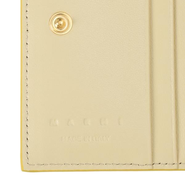 マルニ 二つ折り財布 ブルー イエロー レディース MARNI PFMOQ14Q17