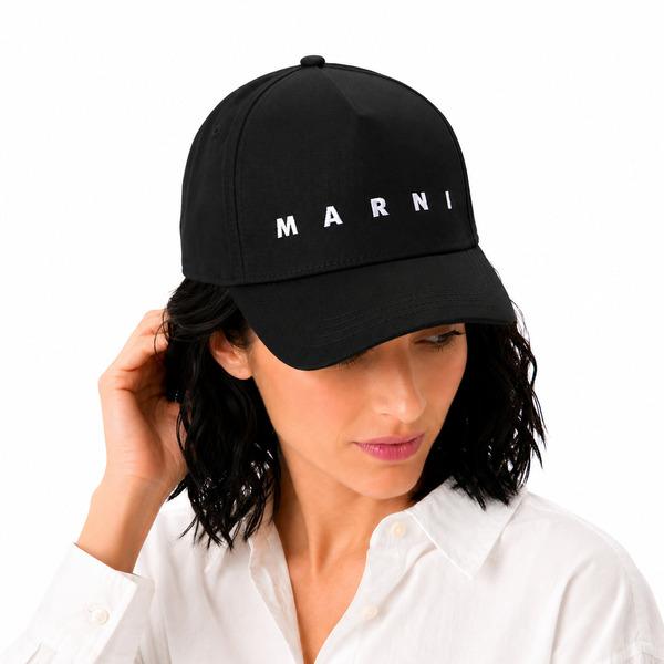 MARNI ブラック ベースボールキャップ　 サイズS イタリア製 マルニ キャップ マルニキッズ ベースボールキャップ レディース