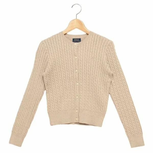 【新品・美品】Polo Ralph Lauren ベージュ カーディガン 訳ありアウトレット】ポロラルフローレン カーディガン ボレロ