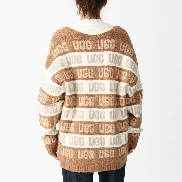 訳ありアウトレット】アグ カーディガン ボレロ UGG グラフィックロゴ