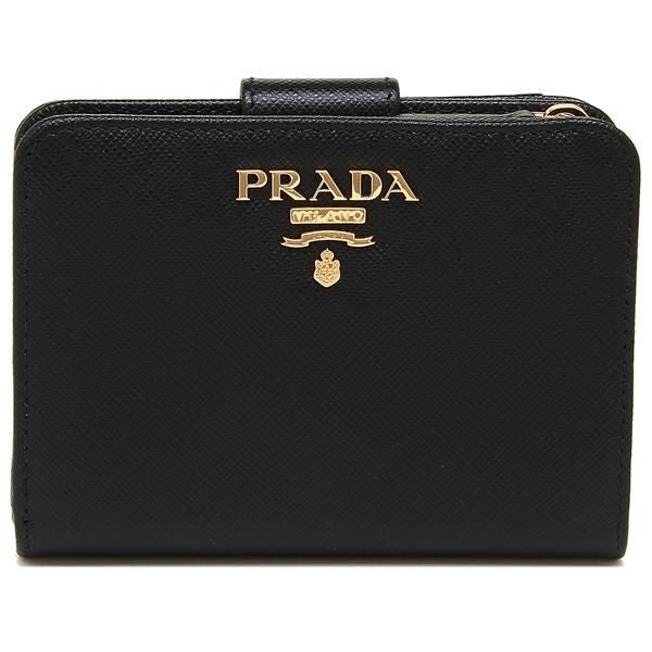 プラダサフィアーノクリーム 正規品 PRADA（プラダ） 【母の日】プラダ 財布 ロゴ サフィアーノレザー